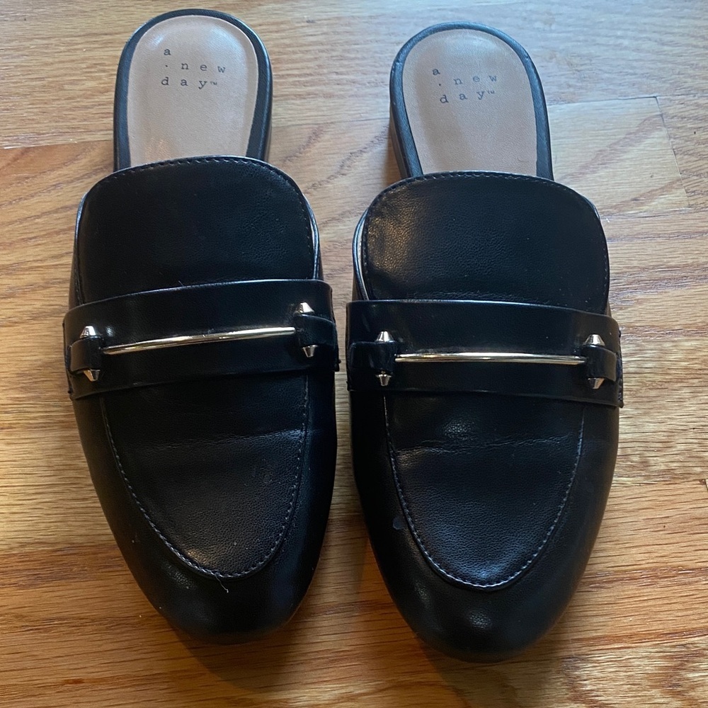 A New Day Women's Black Slip-On Loafers
